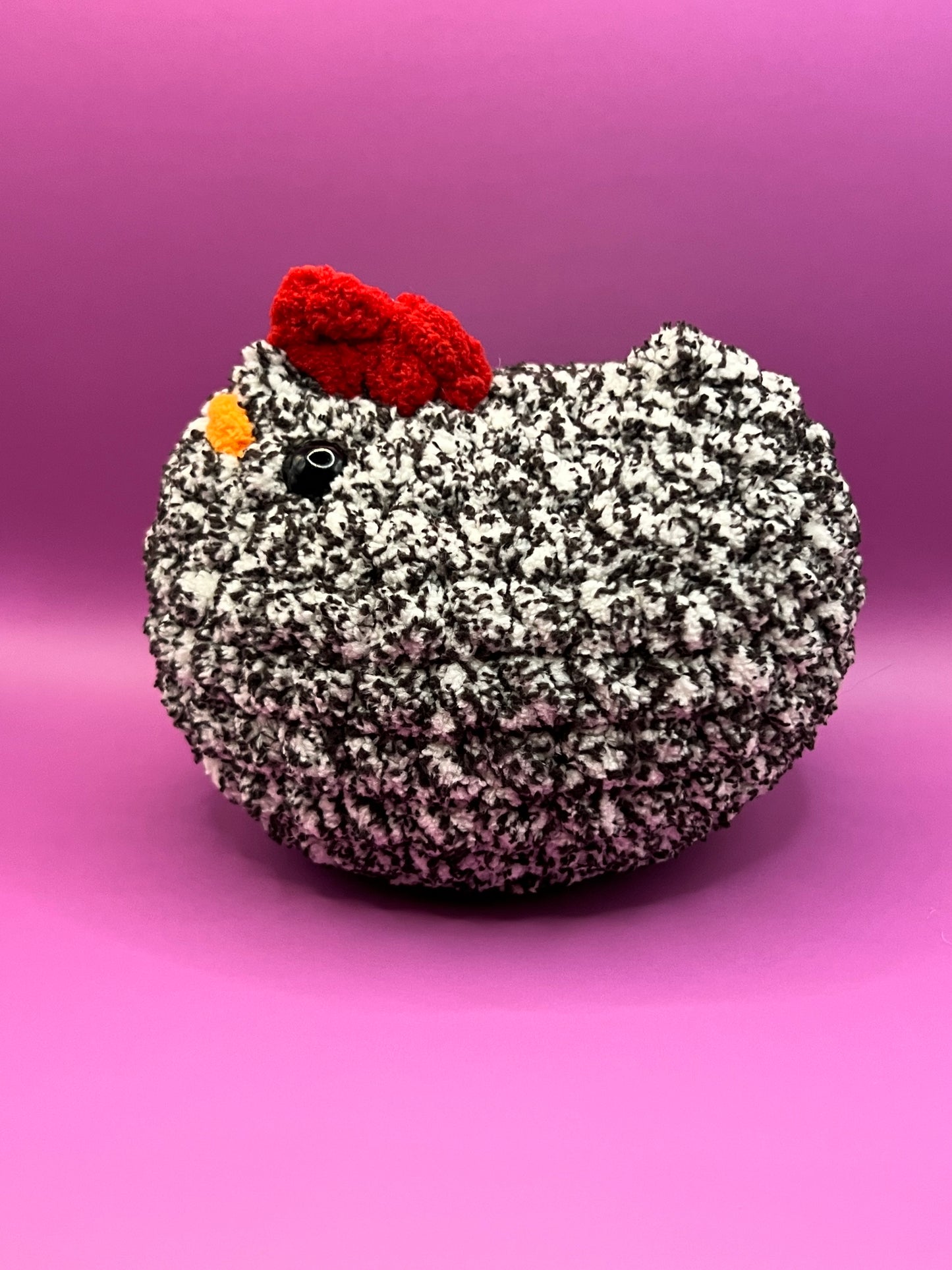 Black Speckled Mabel the Chicken Plushie