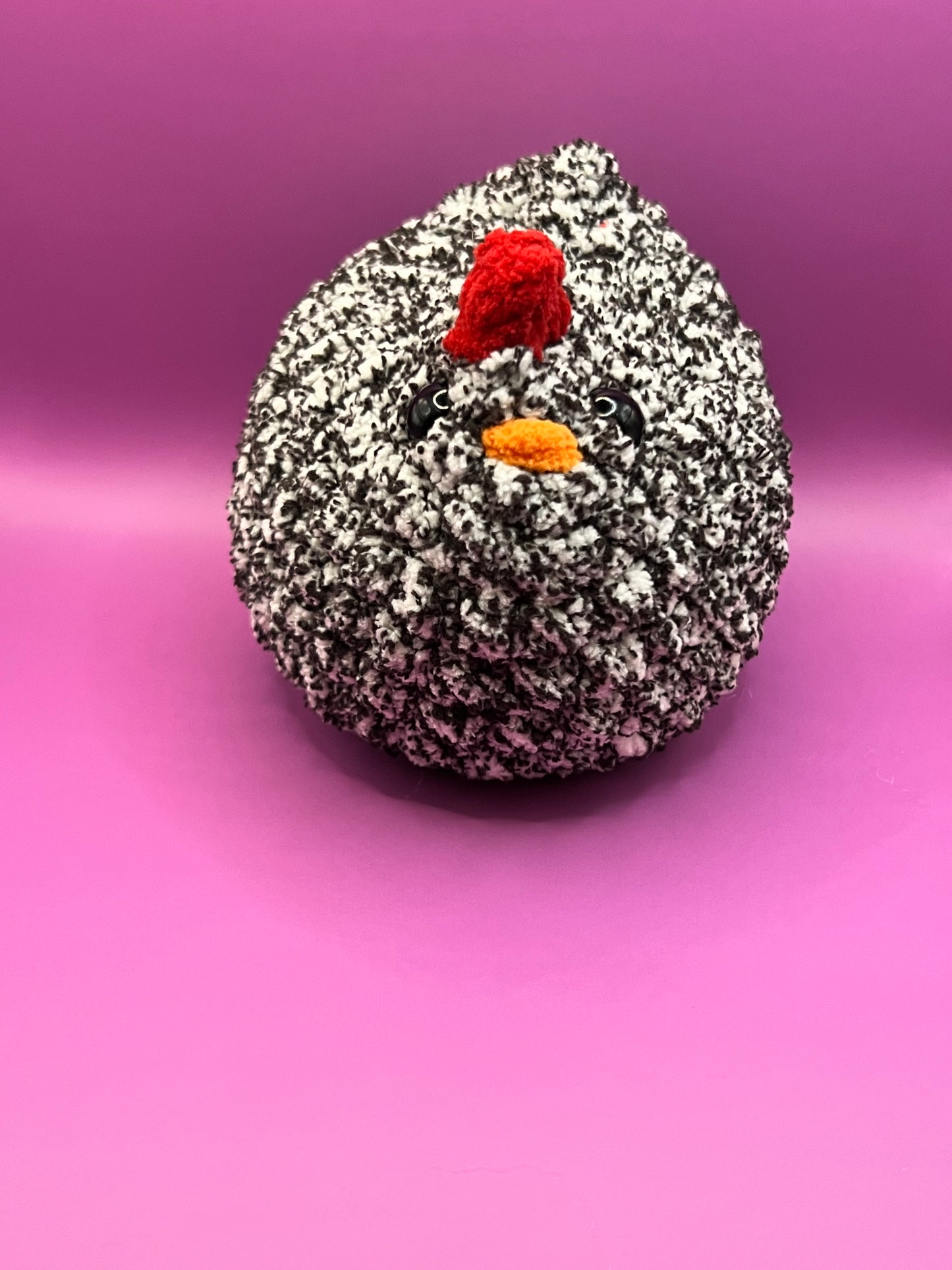 Black Speckled Mabel the Chicken Plushie