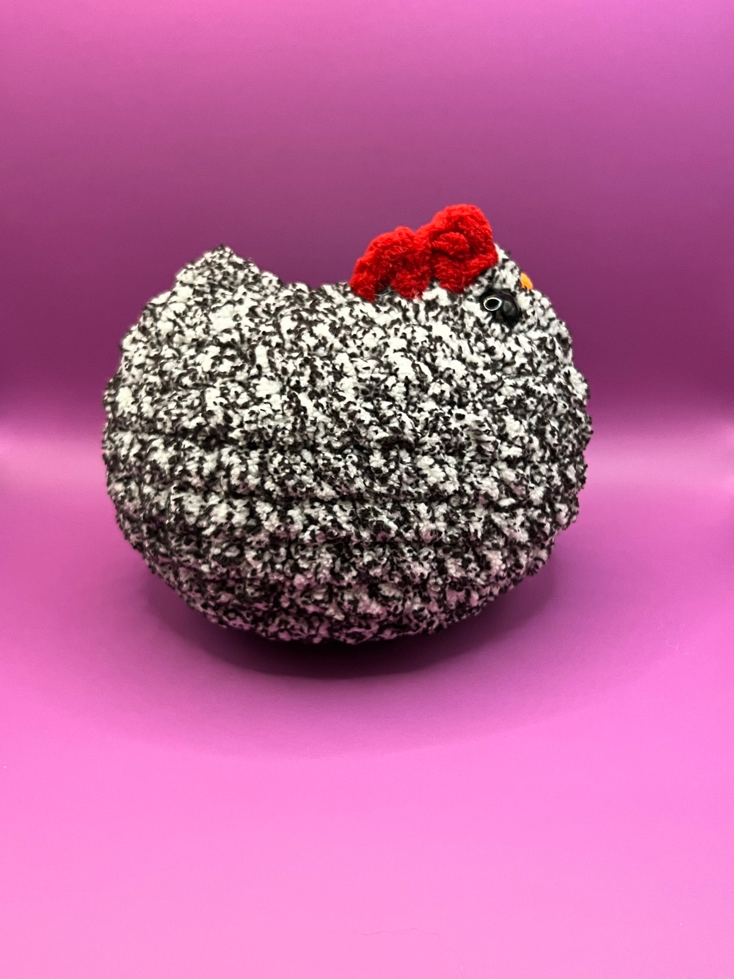 Black Speckled Mabel the Chicken Plushie