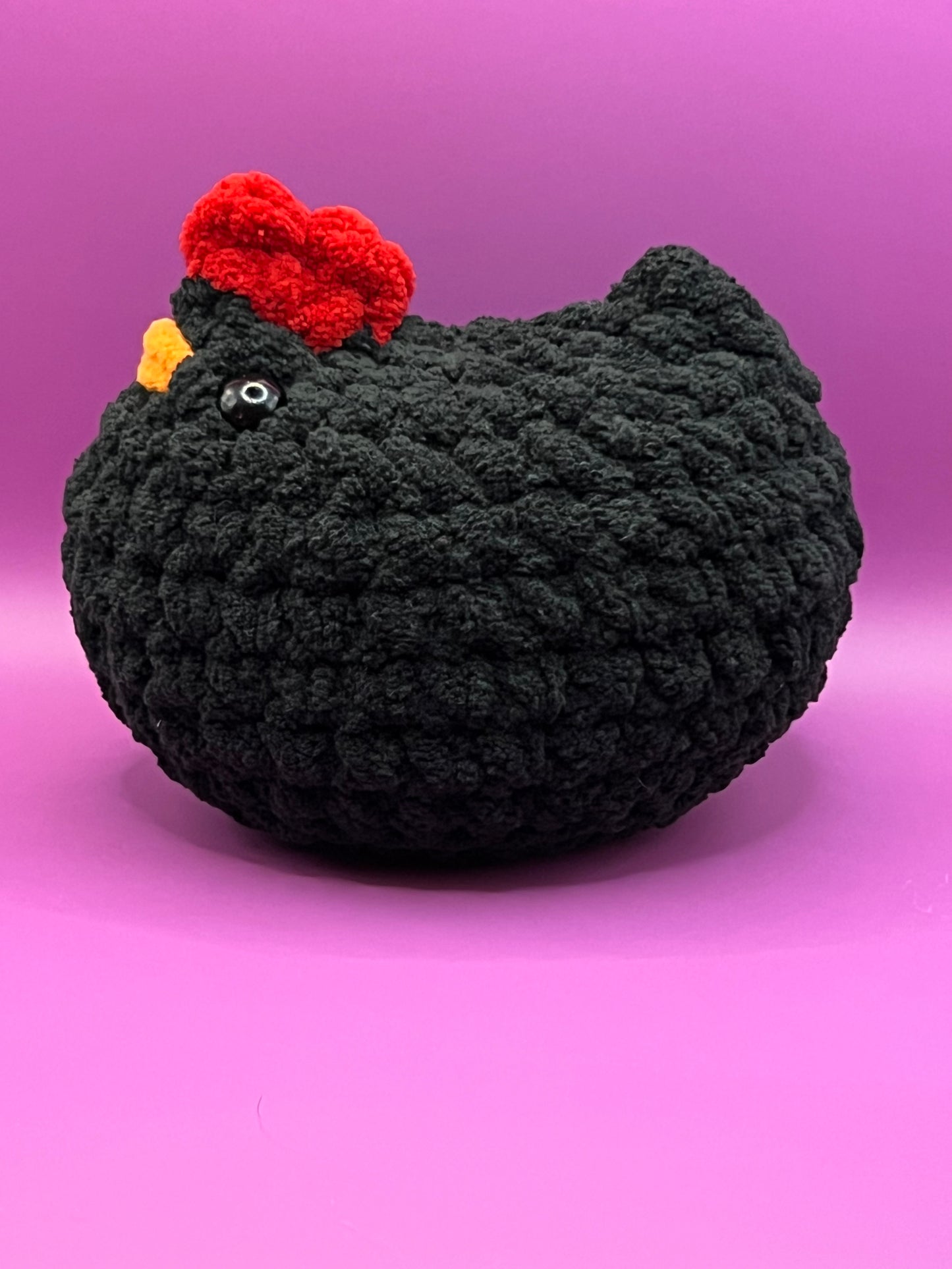 Black Mable the Chicken Plushie