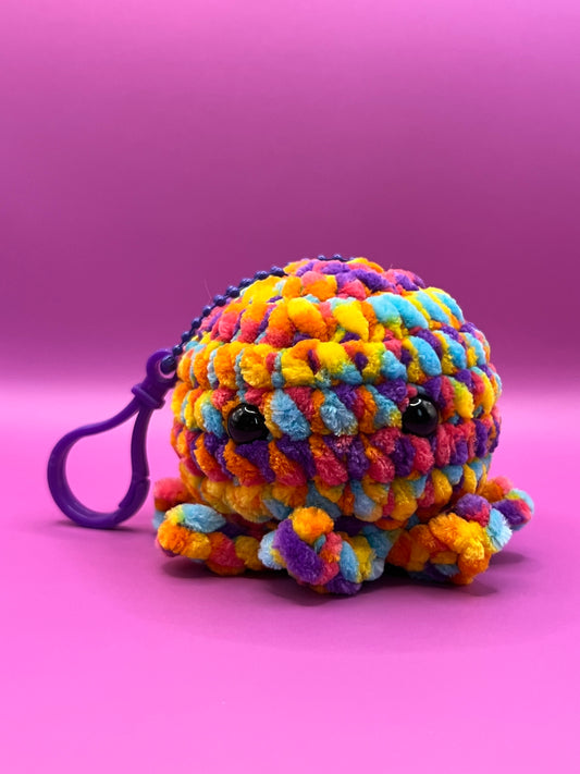 Rainbow Octo Keychain