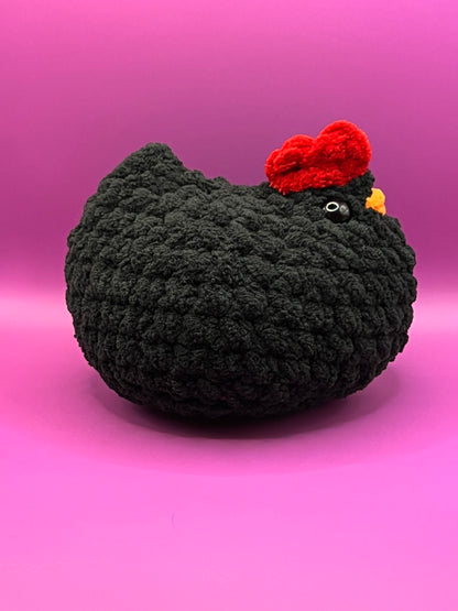 Black Mable the Chicken Plushie