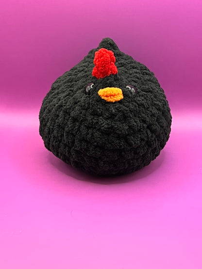 Black Mable the Chicken Plushie